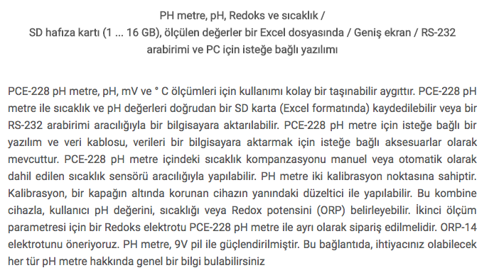 PCE-228-KİT Ph Metre Seti